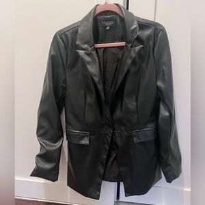 Faux leather blazer jacket *like new*, Laundry by Shelli Segal